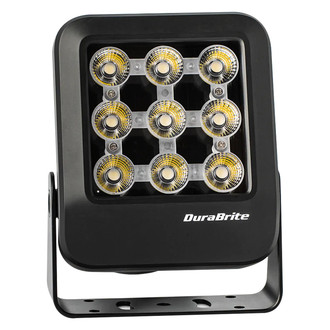 DuraBrite® SLM08500D1S0/D - Nano Series 50 W 20° 7500 lm 12 - 24 V DC 5.5" L x 1.9" W x 7" H Black Housing White Bracket Mount Dimming Ready LED Spot Light