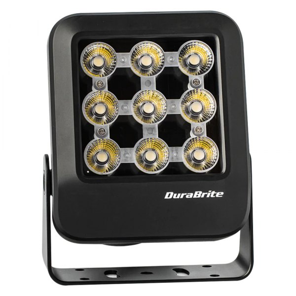 DuraBrite® - Nano Series 50 W 20° 7500 lm 12 - 24 V DC 5.5" L x 1.9" W x 7" H Black Housing White Bracket Mount Full Blast LED Spot Light