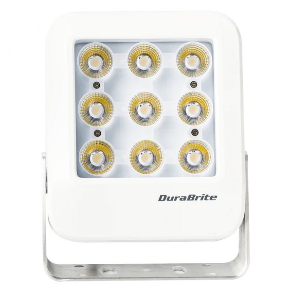 DuraBrite® - Nano Series 50 W 20° 7500 lm 12 - 24 V DC 5.5" L x 1.9" W x 7" H White Housing White Bracket Mount Full Blast LED Spot Light