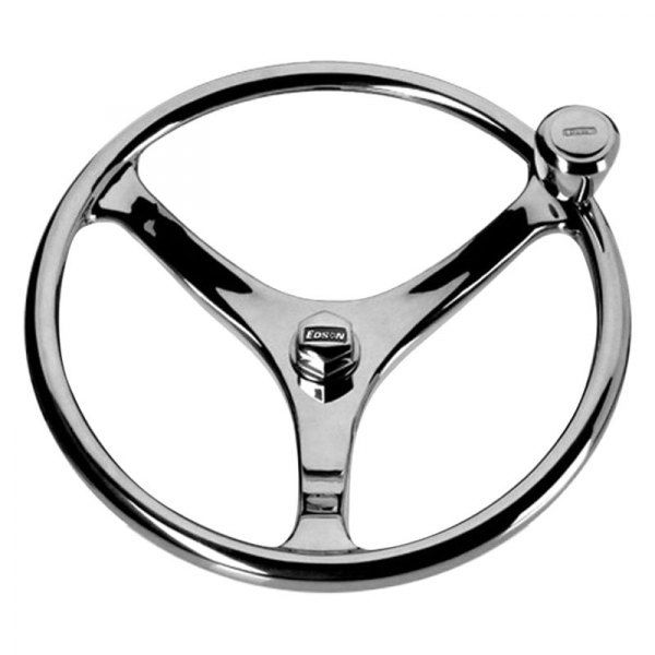 Edson® - 13" D Polished Stainless Steel Steering Wheel