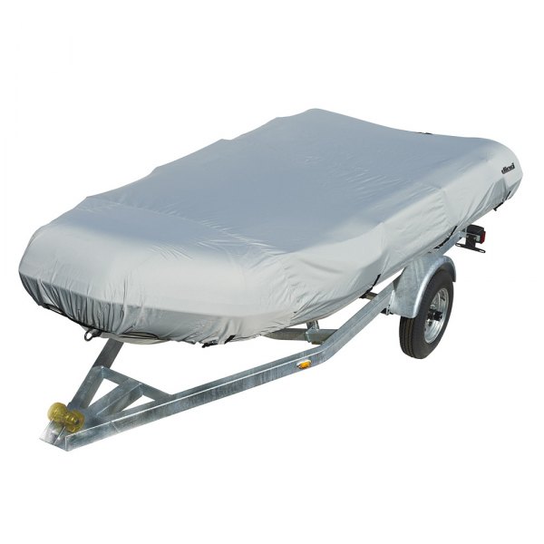 Eevelle® - Ding™ Gray Polyester Boat Cover for 9.5' L x 60" W Inflatable Boat