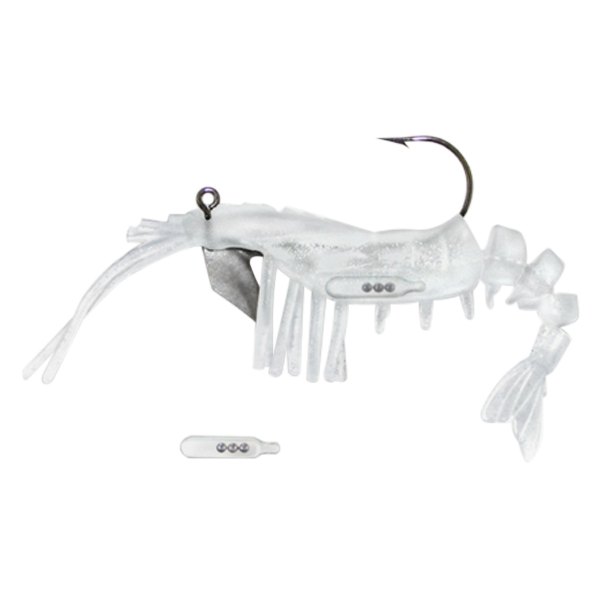 Egret Baits® - Vudu™ Shrimp Rattler 3.5" 1/4 oz. Glow Soft Baits