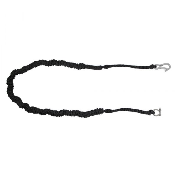 Extreme Max® - 7'-22' L Black Bungee Anchor Line
