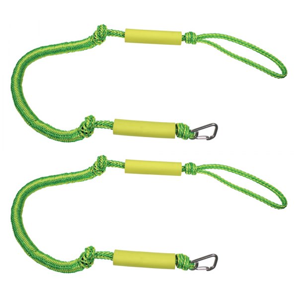 Extreme Max® - 4' L Yellow PWC Dock Bungee Cords, 2 Pieces