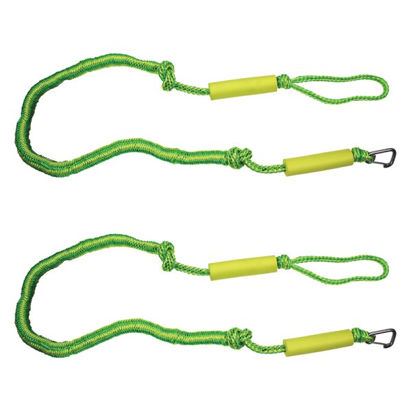 Extreme Max® - 6' L Yellow PWC Dock Bungee Cords, 2 Pieces