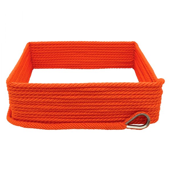 Extreme Max® - Premium 3/8" D x 100' L Neon Orange MFP Solid Braid Anchor Line with Thimble