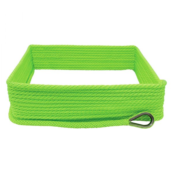 Extreme Max® - Premium 3/8" D x 100' L Neon Green MFP Solid Braid Anchor Line with Thimble
