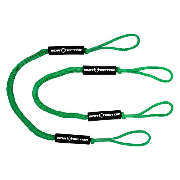 Extreme Max® - 4' L Green Dock Bungee Cords, 2 Pieces
