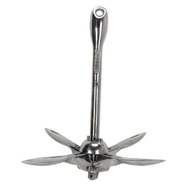 Extreme Max® - BoatTector 3.5 lb Stainless Steel Folding Grapnel Anchor