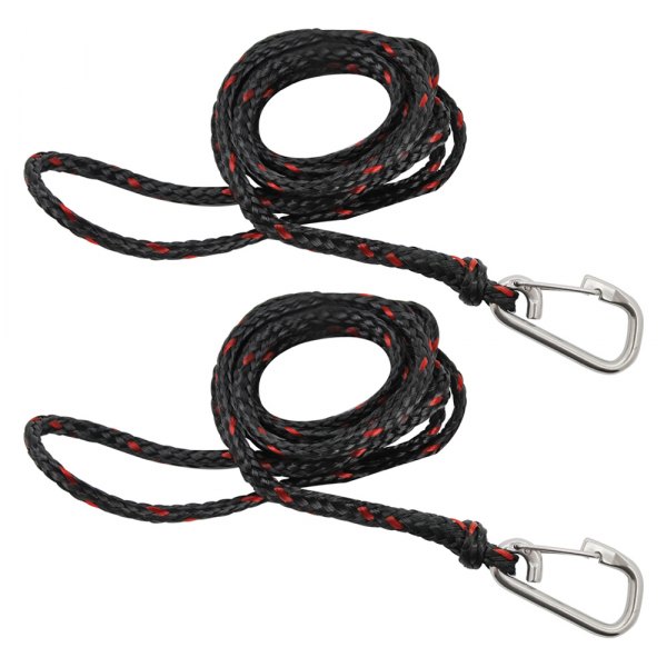 Extreme Max® - 7' L PWC Dock Line with Stainless Steel Snap Hooks, 2 Pieces
