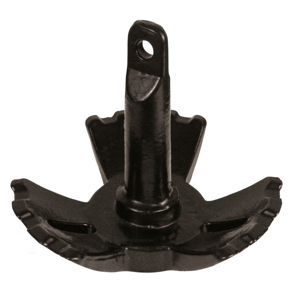 Extreme Max® - BoatTector 40 lb Black Vinyl Coated Iron River Anchor