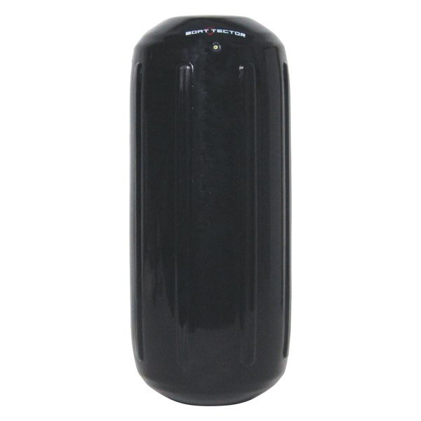 Extreme Max® - BoatTector 6.5" D x 15" L Black Line Through Center Cylindrical Inflatable Fender