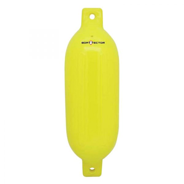 Extreme Max® - BoatTector 5.5" D x 20" L Neon Yellow Twin Eye Cylindrical Inflatable Fender