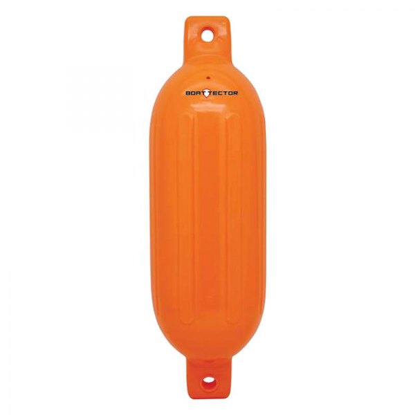 Extreme Max® - BoatTector 6.5" D x 22" L Neon Orange Twin Eye Cylindrical Inflatable Fender