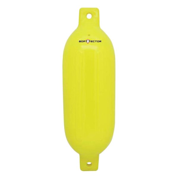 Extreme Max® - BoatTector 6.5" D x 22" L Neon Yellow Twin Eye Cylindrical Inflatable Fender