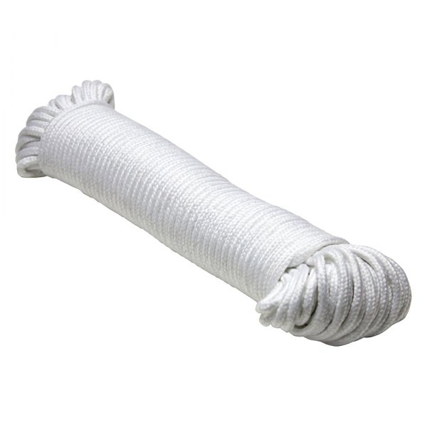 Extreme Max® - 7/32" D x 100' L White Cotton/Polyester Braid Clothesline