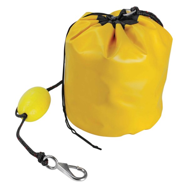 Extreme Max® - BoatTector Yellow Sand Anchor with Rope, Float & Snap Hook