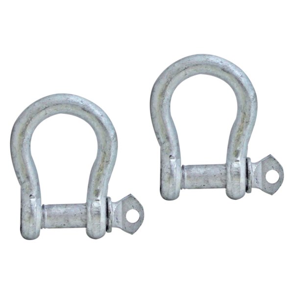 Extreme Max® - BoatTector 1/4" Galvanized Steel Screw Pin Anchor Bow Shackle, 1 Piece