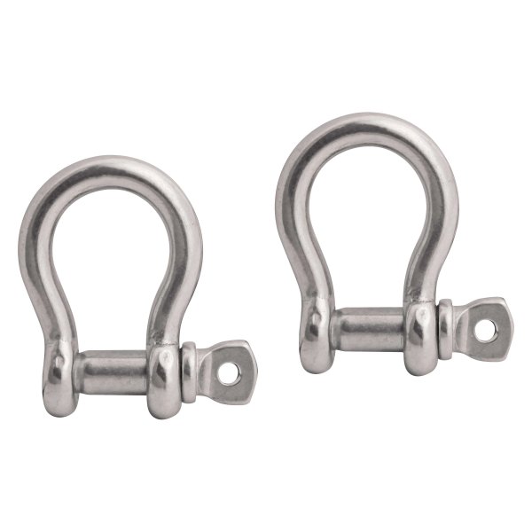 Extreme Max® - BoatTector 1/4" Stainless Steel Screw Pin Anchor Bow Shackle, 1 Piece
