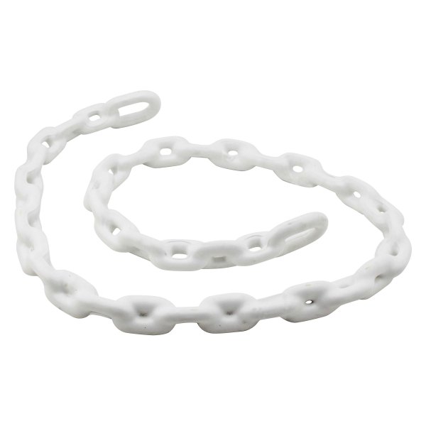Extreme Max® - BoatTector 1/4" D x 4' L White PVC-Coated Anchor Chain