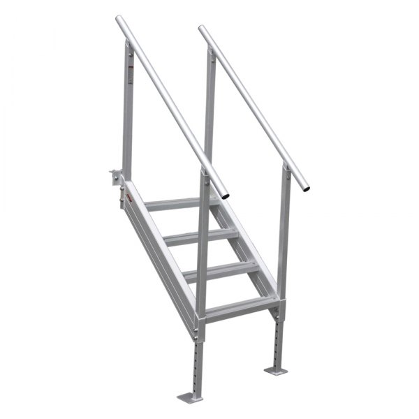 Extreme Max® - 43" H Aluminum 4-Step Tilt Dock Ladder