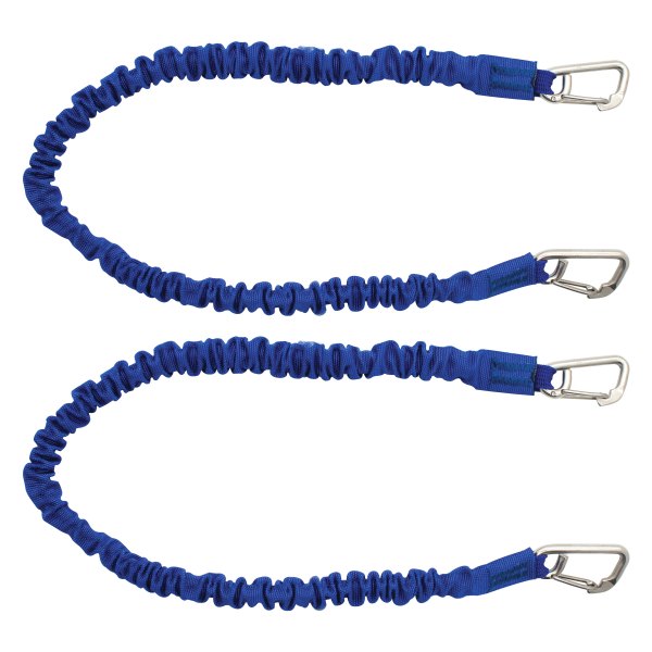 Extreme Max® - BoatTector 18" L Blue Marine/RV High-Strength Line Snubber & Storage Bungee Kit