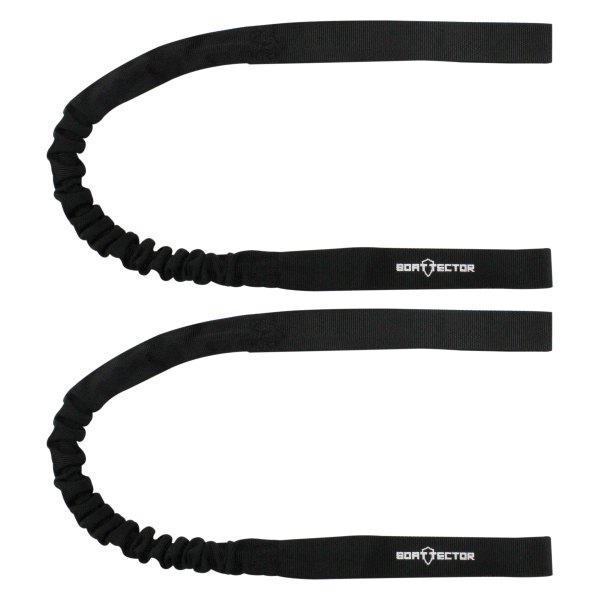 Extreme Max® - BoatTector 33" to 42" Nylon-Covered Bungee Dock Lines with Looped Ends, 2 Pieces