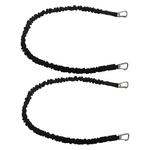Extreme Max® - BoatTector 36" L Black Marine/RV High-Strength Line Snubber & Storage Bungee Kit