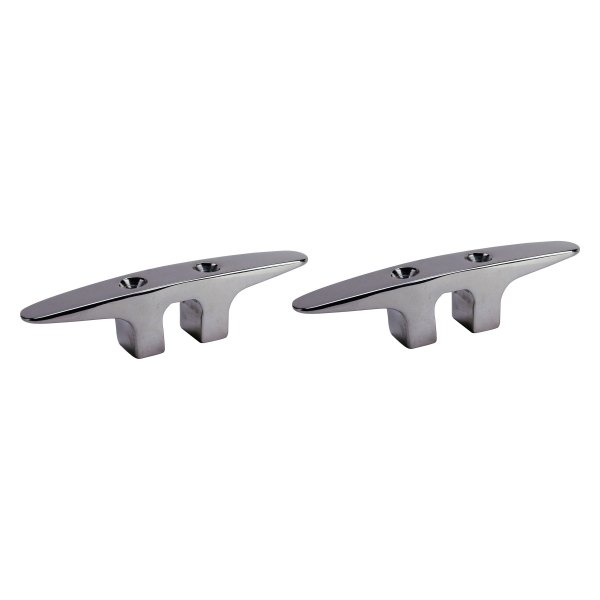 Extreme Max® - 4-1/2" L x 1" H Stainless Steel Soft Point Open Base Dock Cleat, 2 Pieces