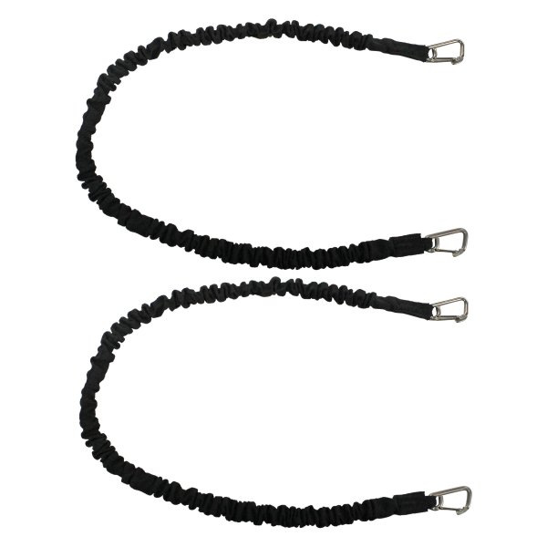 Extreme Max® - BoatTector 60" L Black Marine/RV High-Strength Line Snubber & Storage Bungee Kit