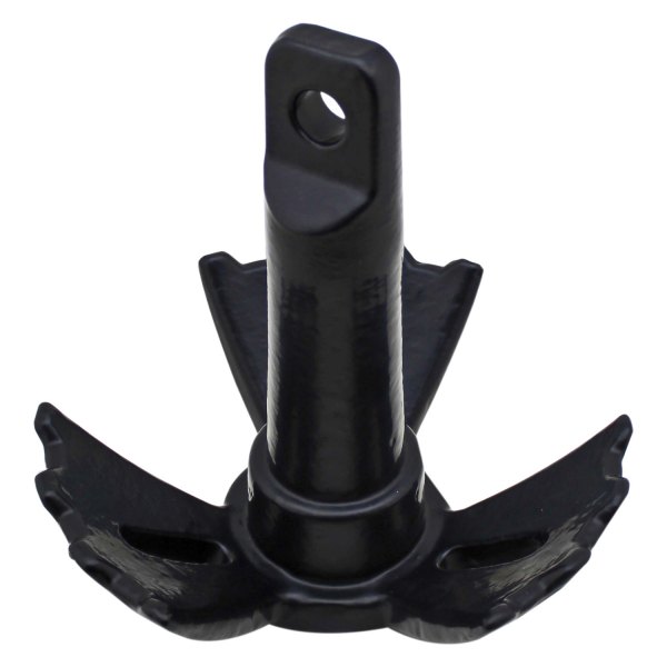 Extreme Max® - BoatTector 18 lb Black Vinyl Coated Iron River Anchor