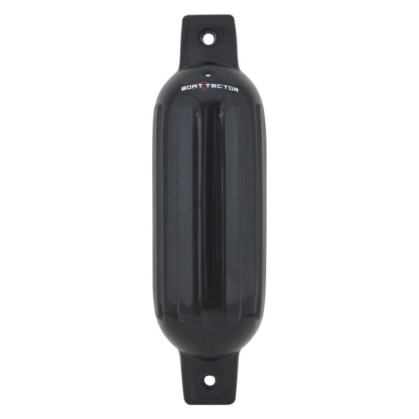 Extreme Max® - BoatTector 4.5" D x 16" L Black Twin Eye Cylindrical Inflatable Fender