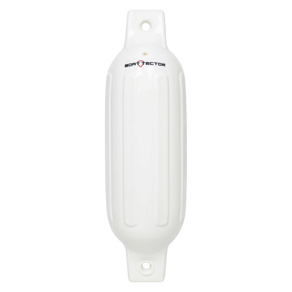 Extreme Max® - BoatTector 4.5" D x 16" L White Twin Eye Cylindrical Inflatable Fender