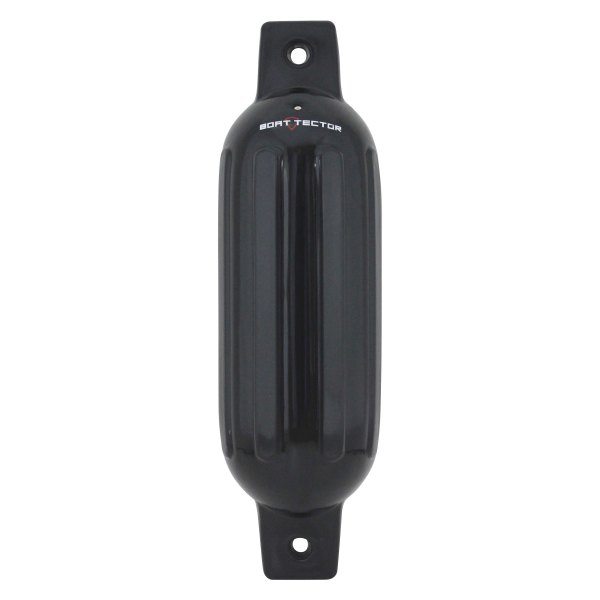 Extreme Max® - BoatTector 5.5" D x 20" L Black Twin Eye Cylindrical Inflatable Fender