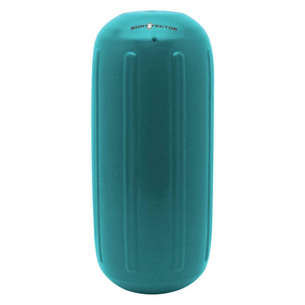 Extreme Max® - BoatTector 6.5" D x 15" L Teal Line Through Center Cylindrical Inflatable Fender