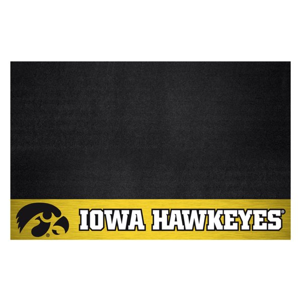 FanMats® - Grill Mat with "Hawkeye" Logo & "Iowa Hawkeyes" Wordmark