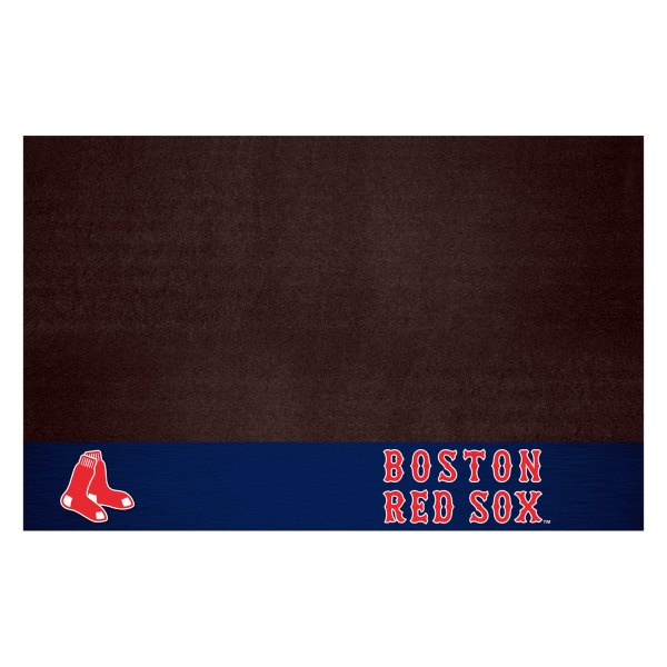 FanMats® - Grill Mat with "Red Sox" Logo & "Boston Red Sox" Wordmark