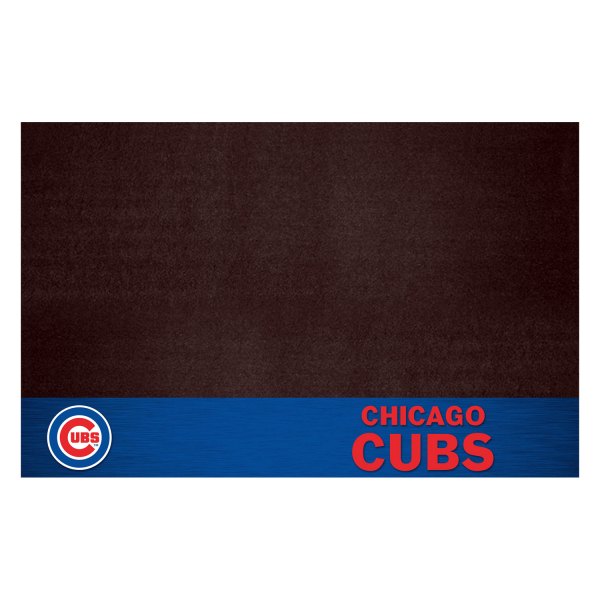 FanMats® - Grill Mat with "Circular Cubs" Primary Logo & "Chicago Cubs" Wordmark