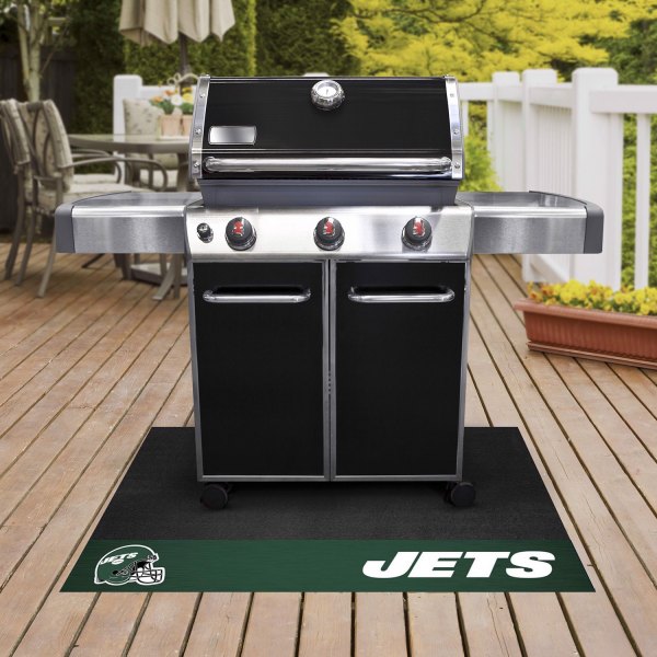 FanMats® - Grill Mat with "Oval NY Jets" Logo & "Jets" Wordmark