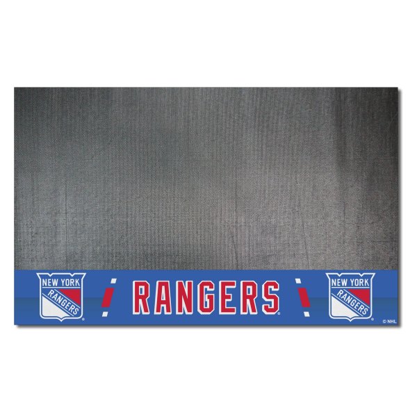 FanMats® - Grill Mat with "New York Rangers Shield" Logo & Wordmark