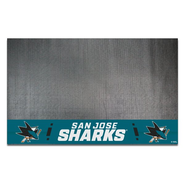 FanMats® - Grill Mat with "Sharks" Logo & Wordmark