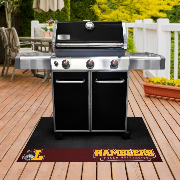 FanMats® - Grill Mat with "Wolf Head & L" Logo & Wordmark