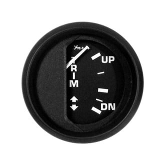 Faria Beede Instruments® - Euro Series 2.06" Black Dial/Black Aluminum Bezel In-Dash Mount Trim Gauge