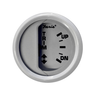 Faria Beede Instruments® - Dress Series White Dial/White Aluminum Bezel 2.06" In-Dash Mount Trim Gauge