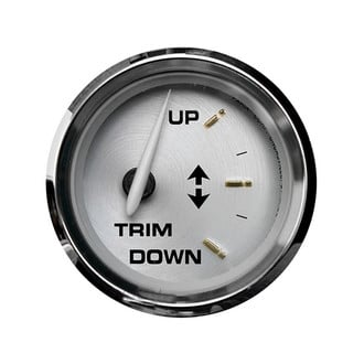 Faria Beede Instruments® - Kronos Series Spun Aluminum Dial/Polished Stainless Steel Bezel 2.06" In-Dash Mount Trim Gauge