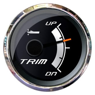 Faria Beede Instruments® - Platinum Series 2.06" Silver Dial/Polished Stainless Steel Bezel In-Dash Mount Trim Gauge
