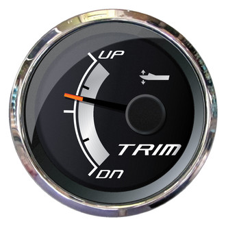 Faria Beede Instruments® - Platinum Series 2.06" Silver Dial/Polished Stainless Steel Bezel In-Dash Mount Trim Gauge