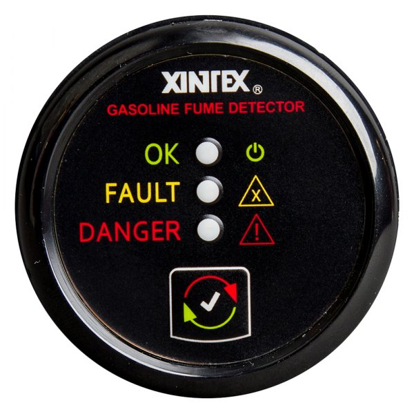 Fireboy-Xintex® - Black Round Gasoline Fume Detection System