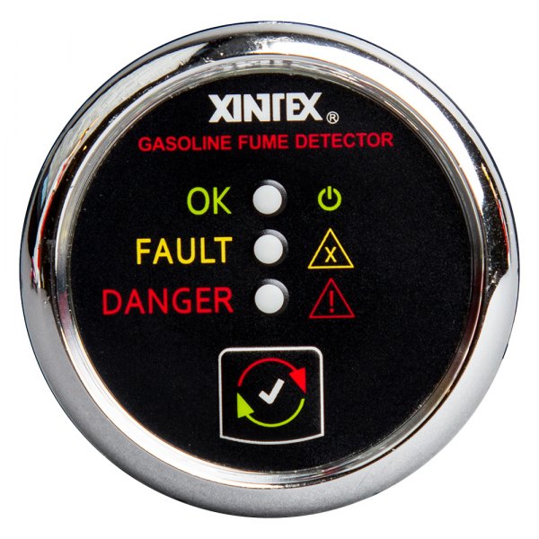 Fireboy-Xintex® - Chrome Round Gasoline Fume Detection System