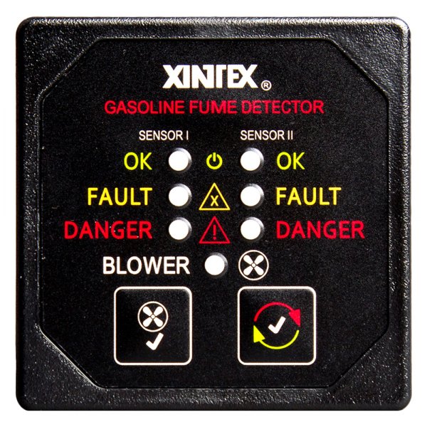 Fireboy-Xintex® - Black Square Gasoline Fume Detection System with Blower Control